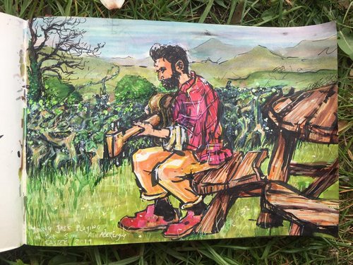 Young Jase playing in the sun