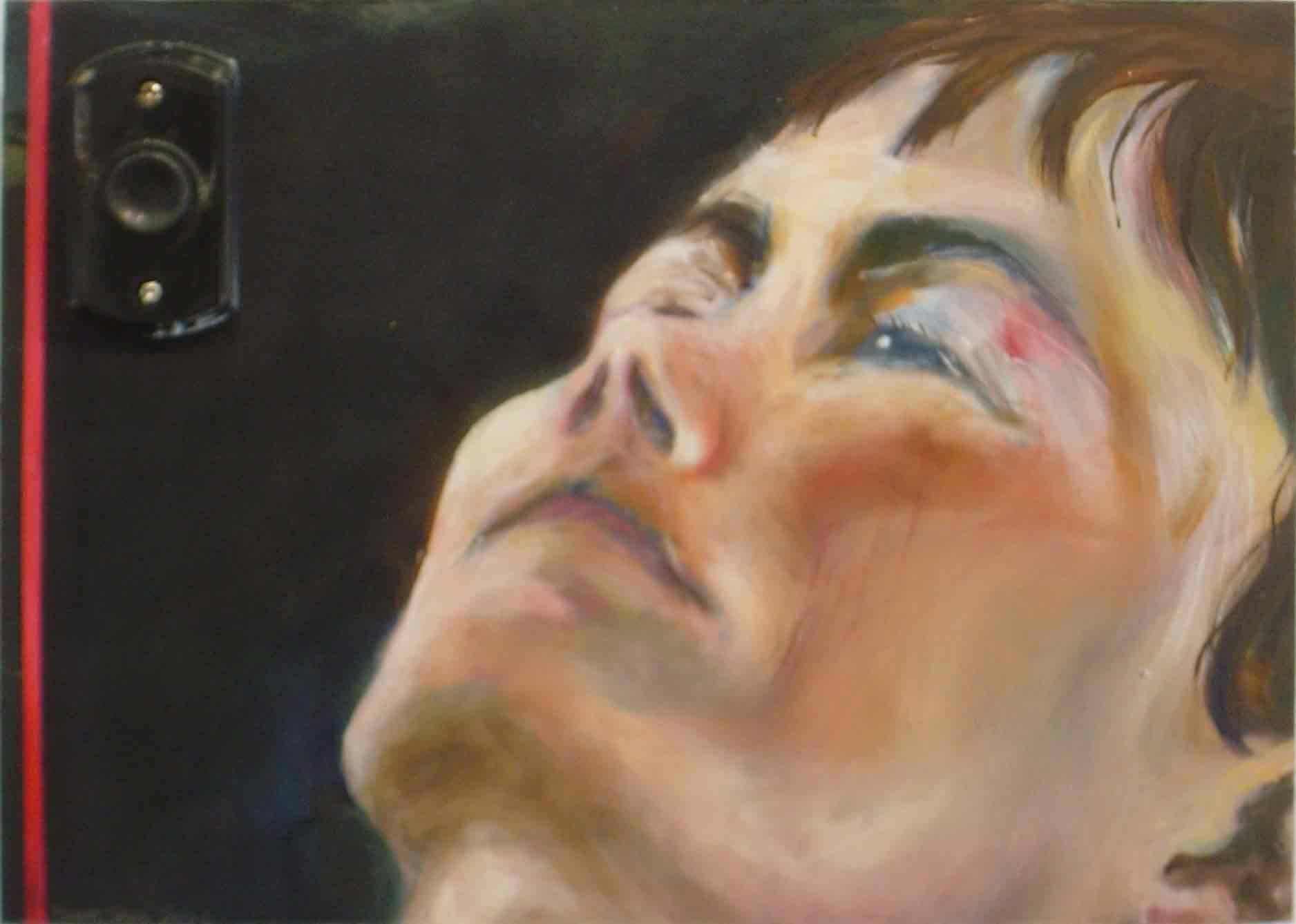 Gill thinking about the doorbell