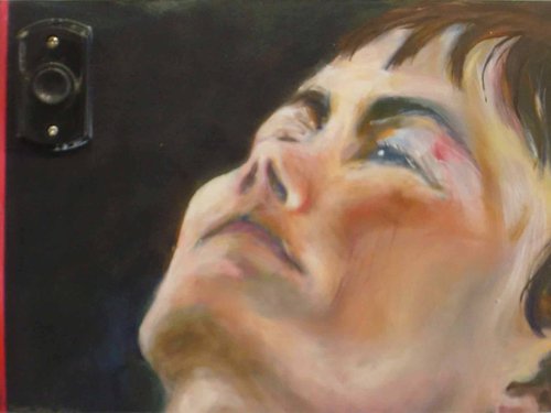 Gill thinking about the doorbell