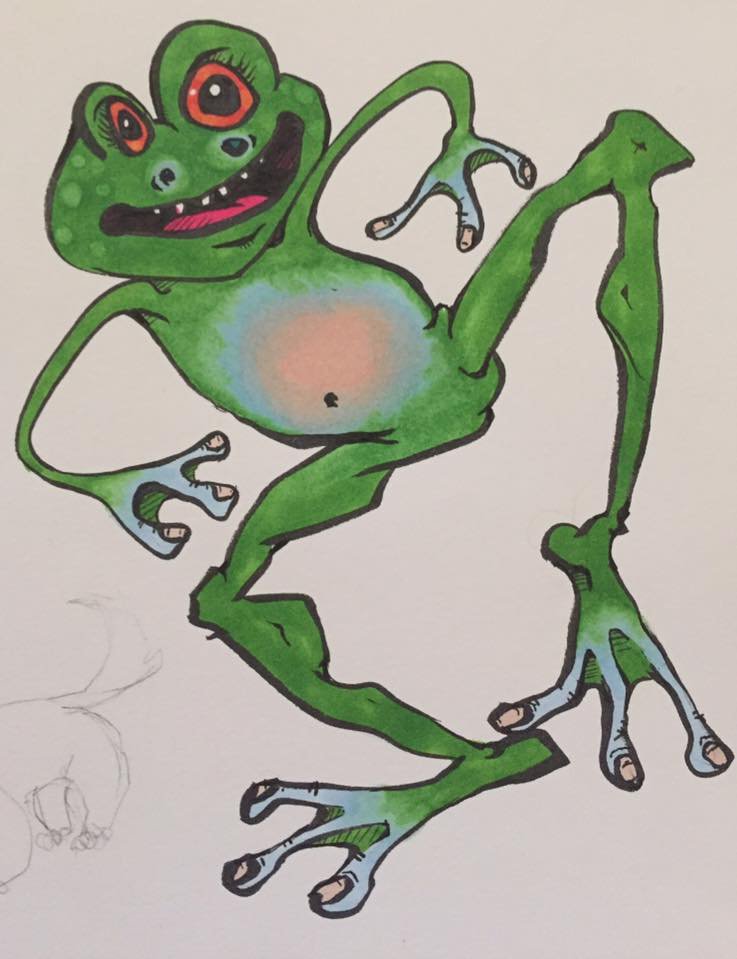 Dancing frog